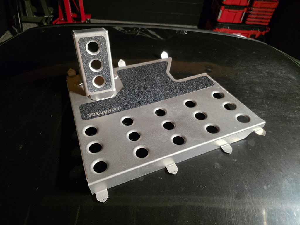FULLZENDCO - ALUMINUM HEELPLATES - FULL SET + DEAD PEDAL