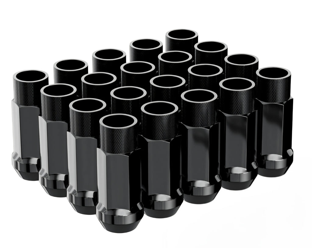 20PCS M12x1.5 ACORN LUG NUTS- BLACK