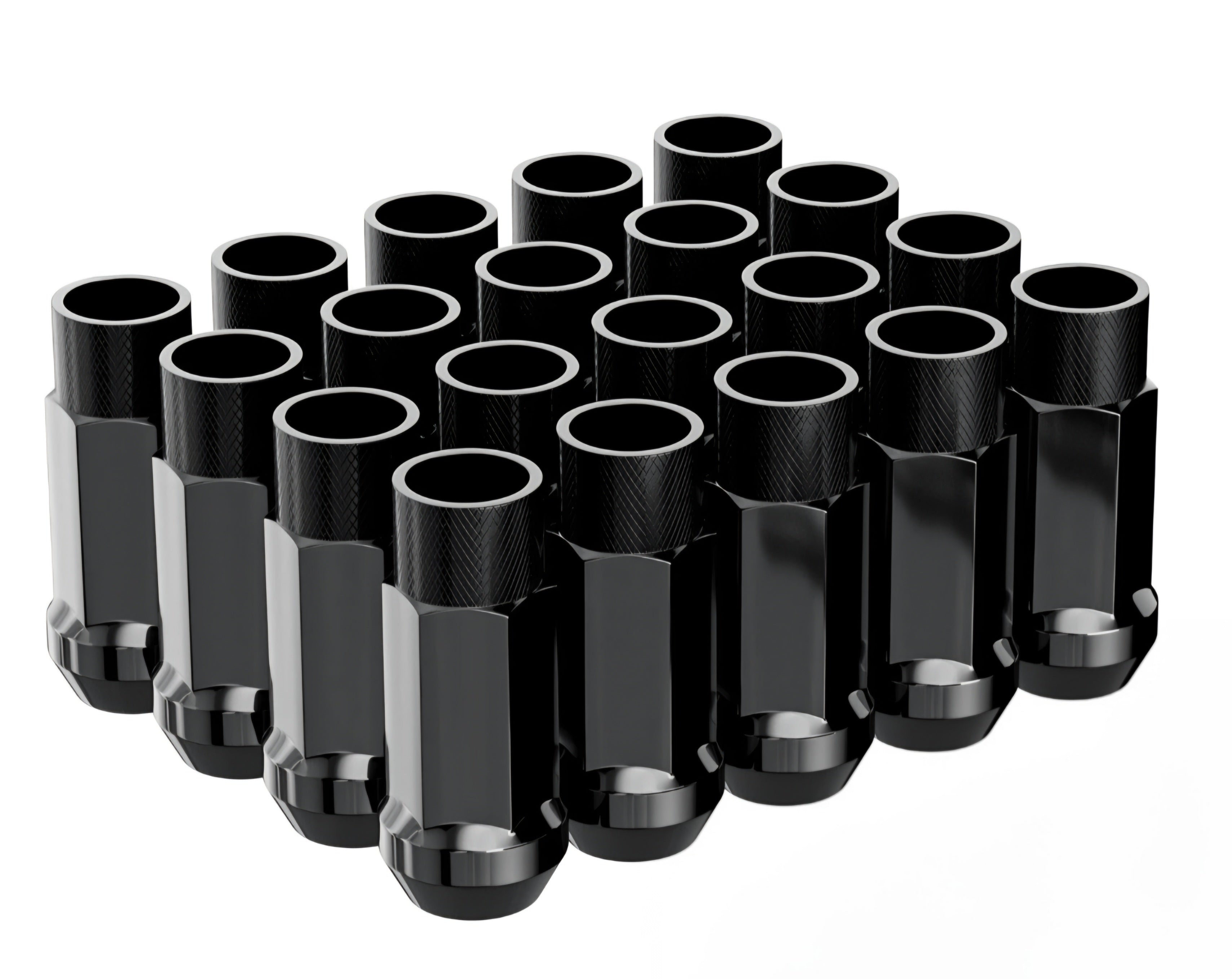 20PCS M12x1.5 ACORN LUG NUTS- BLACK