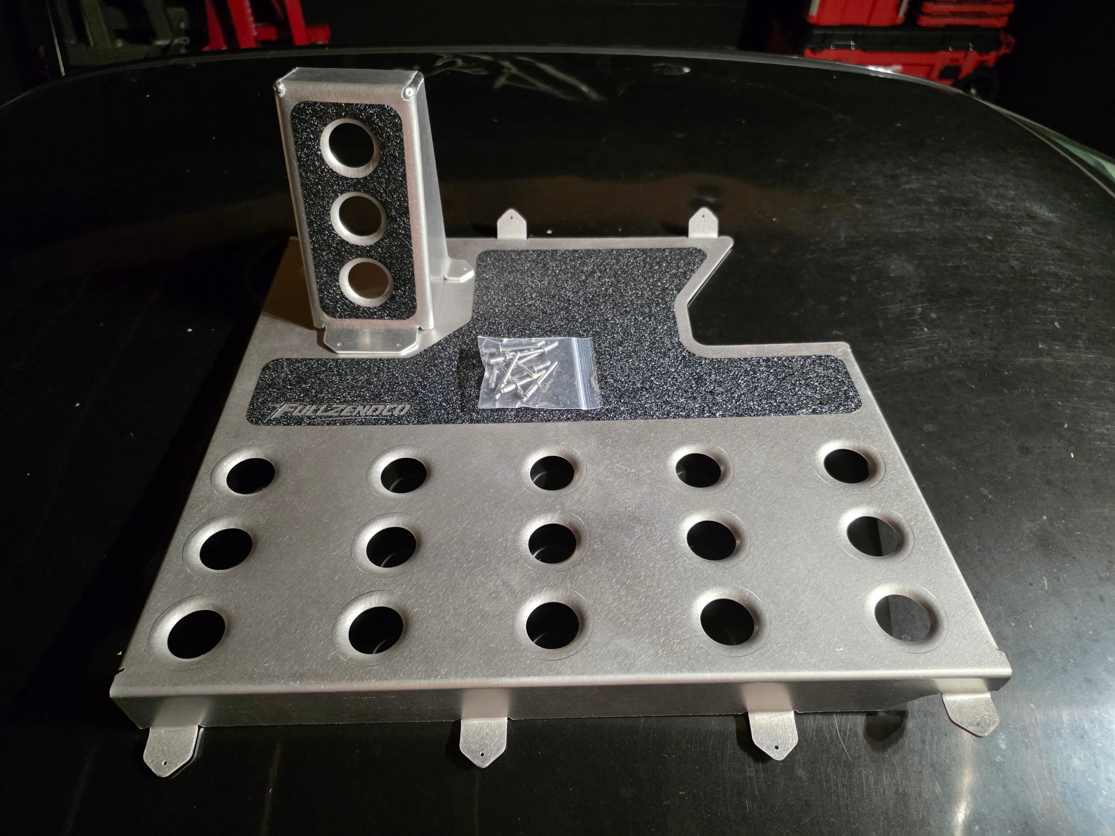 FULLZENDCO - ALUMINUM HEELPLATES - FULL SET + DEAD PEDAL