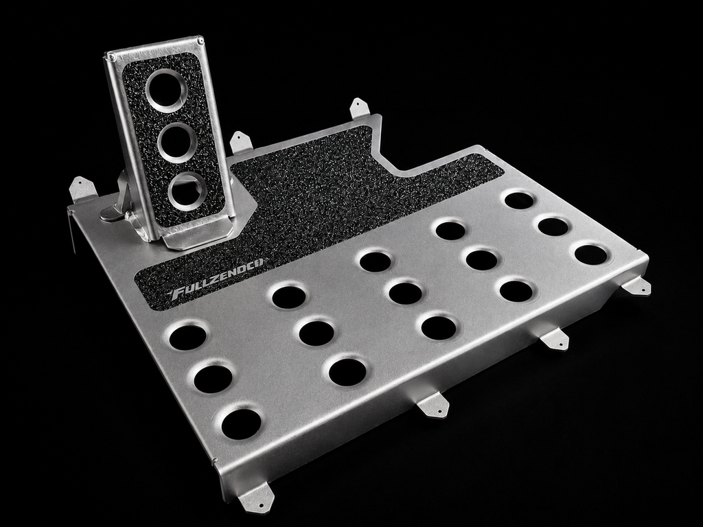 FULLZENDCO - ALUMINUM HEELPLATES - FULL SET + DEAD PEDAL
