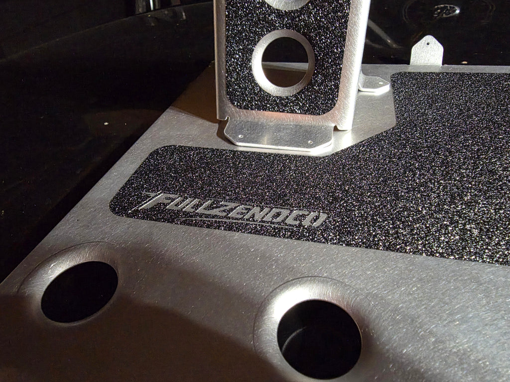 FULLZENDCO - ALUMINUM HEELPLATES - FULL SET + DEAD PEDAL