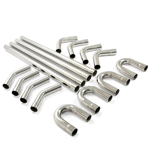 16 PIECE - 2.5” DIY EXHAUST TUBING KIT - MANDREL BENT PIPE