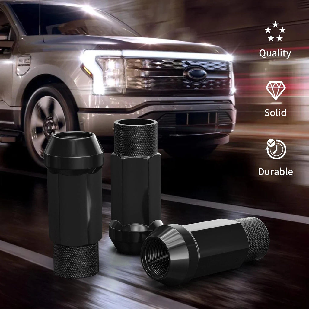 20PCS M12x1.5 ACORN LUG NUTS- BLACK