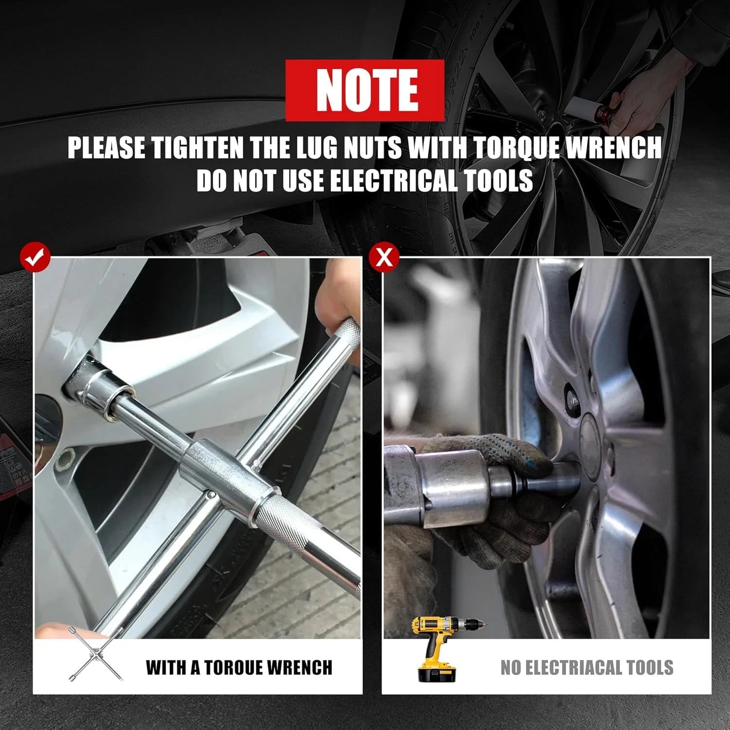 20PCS M12x1.5 ACORN LUG NUTS- BLACK