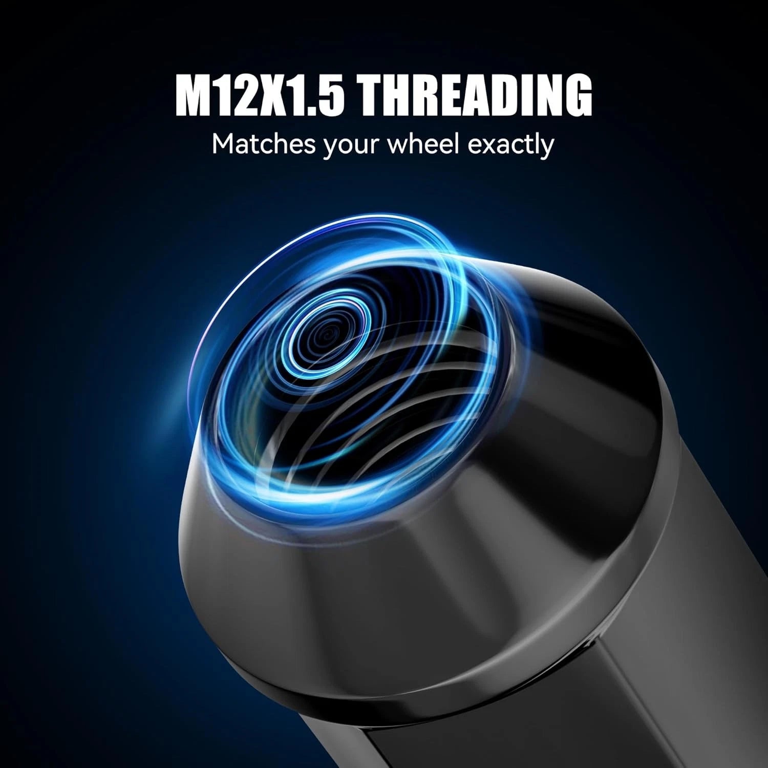 20PCS M12x1.5 ACORN LUG NUTS- BLACK